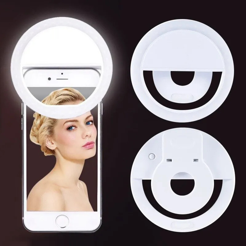 Photography Lighting Game - USB Rechargeable LED Selfie Ring Light