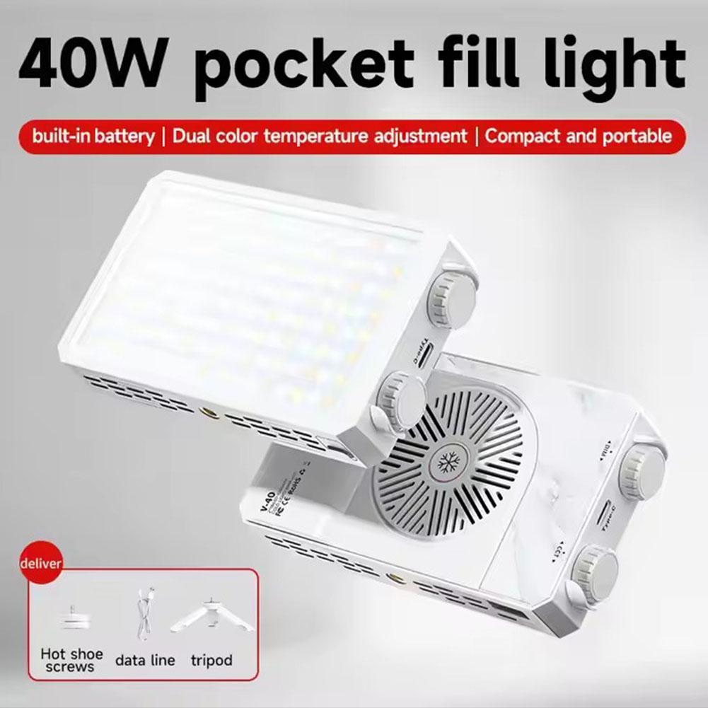 Photography Lighting Portable - Customizable 40W LED Camera Light 2500K-9000K