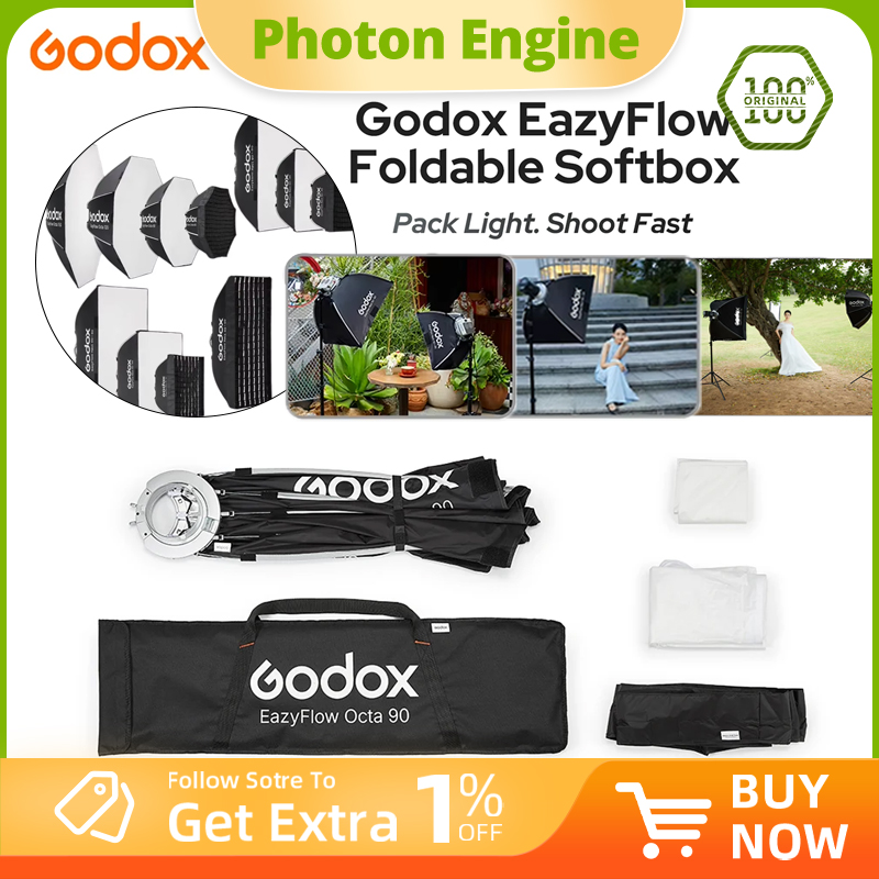 Photography Lighting Softbox - Godox EazyFlow series Foldable Softbox Bowens