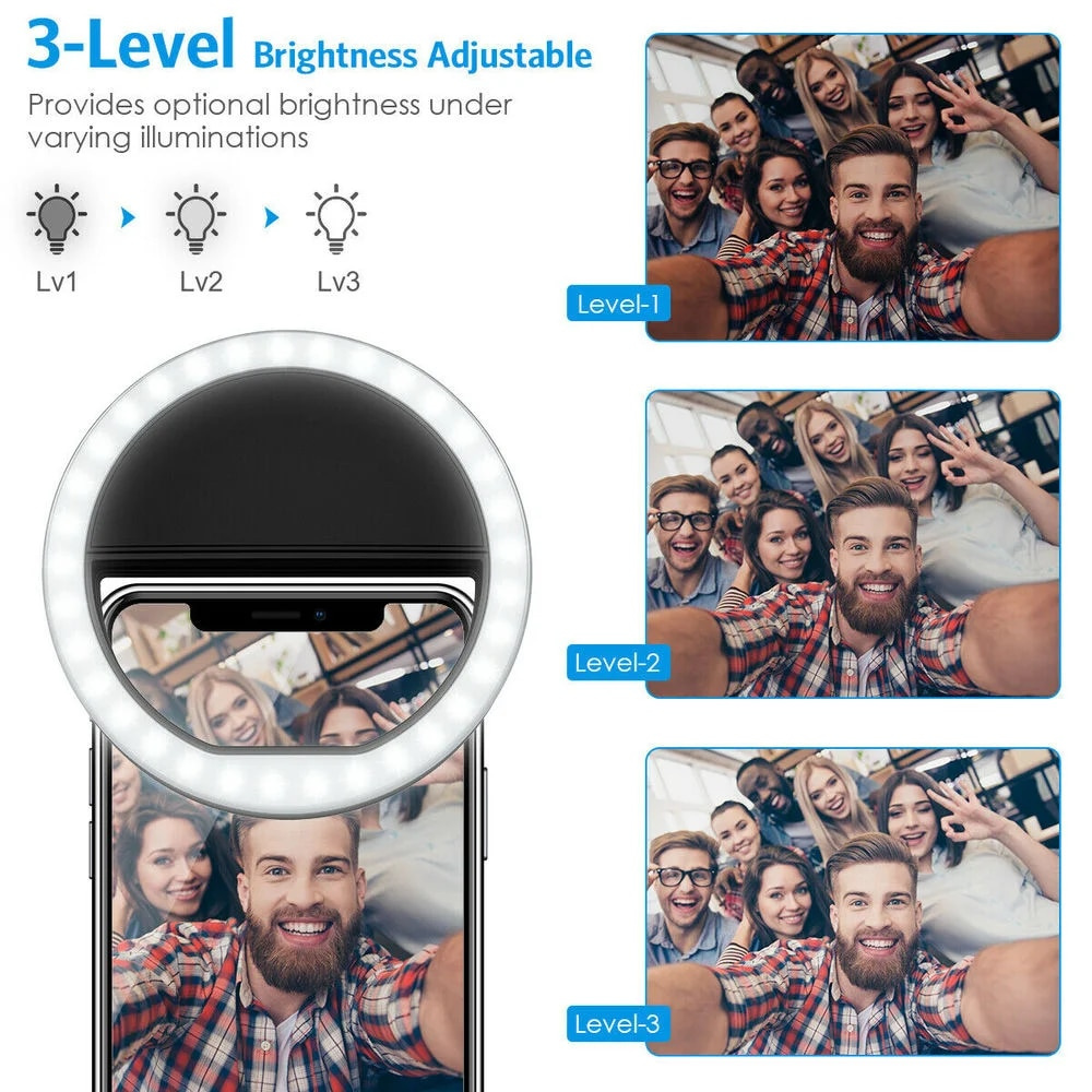 LED Selfie Fill Light USB Char - Photography Lighting Game recension och pris