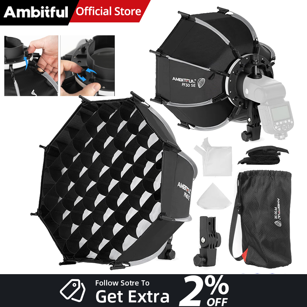 AMBITFUL PF30/PF40 30cm /40cm  - Photography Lighting Softbox recension och pris