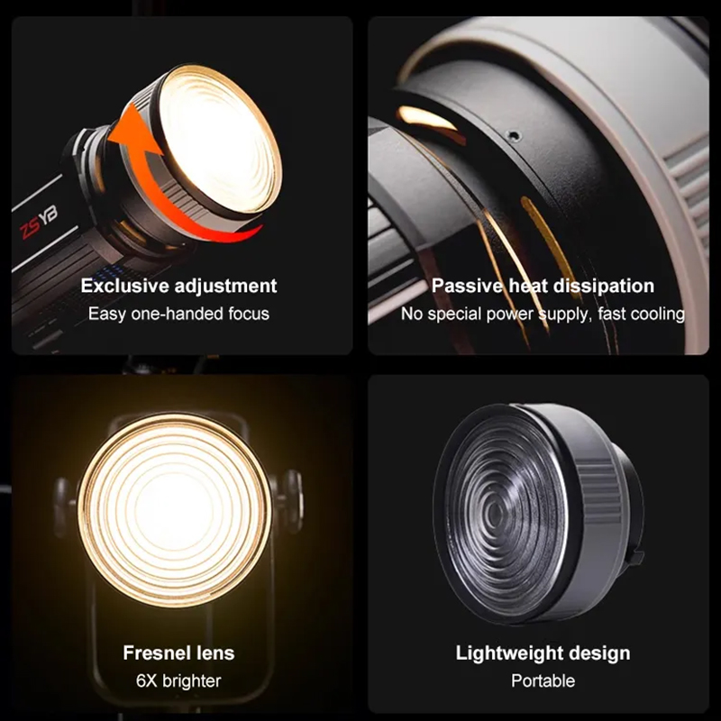Fresnel Lens 15-55 Degree Adju - Photography Lighting Product recension och pris