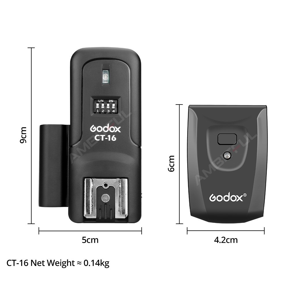 Godox CT-16 16 Channels Wirele - Trigger Receiver Set recension och pris