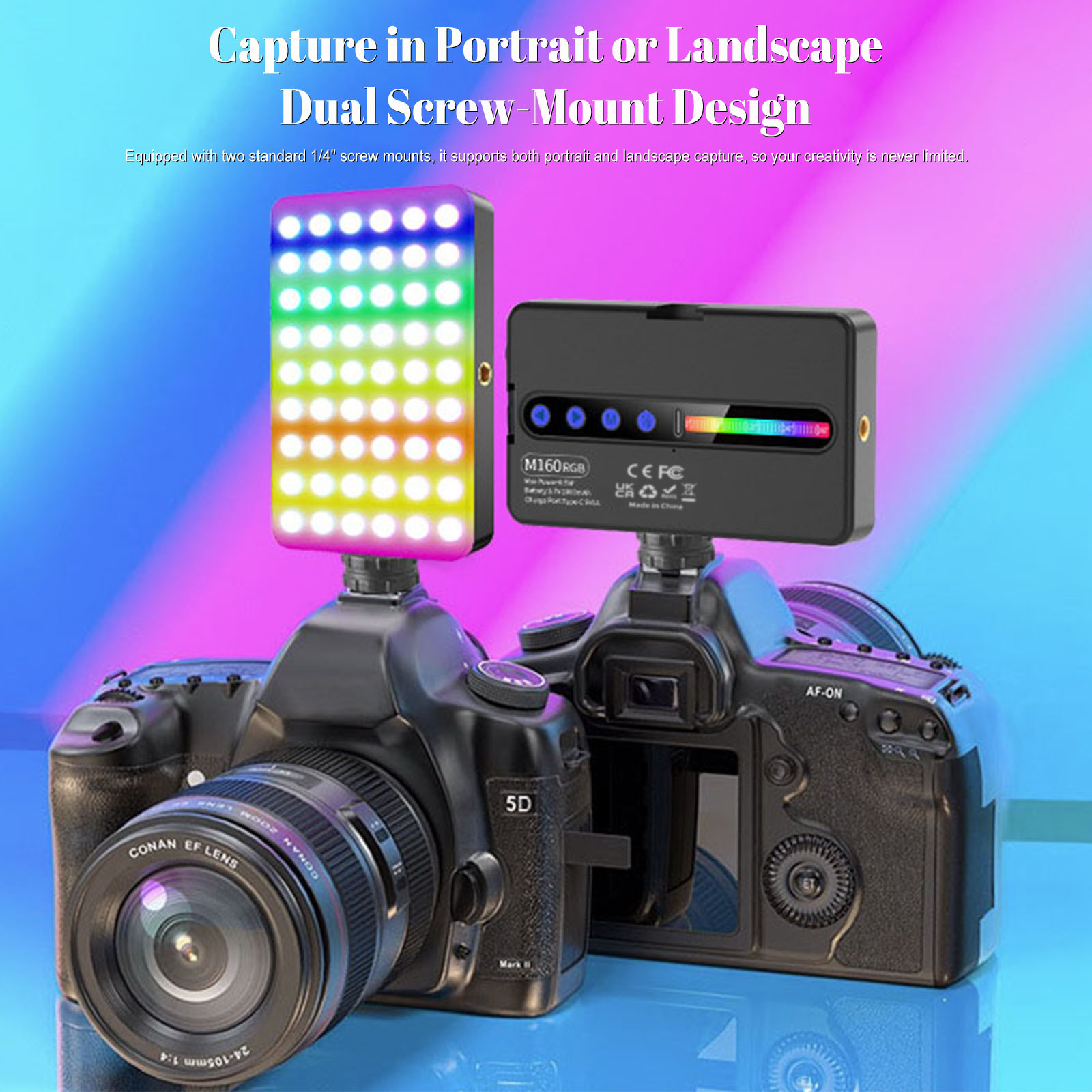 6.5W RGB LED Video Light 2700K - Photography Lighting Types recension och pris
