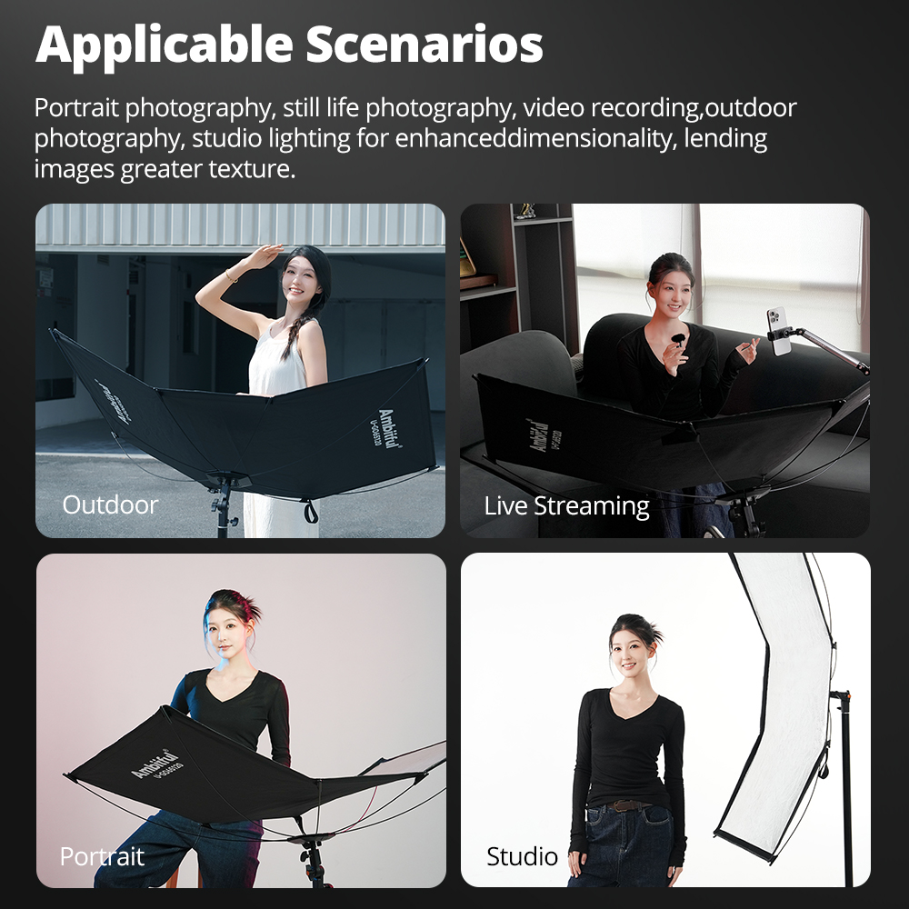 AMBITFUL 3in1 U-Type Light Dif - Photography Lighting Types recension och pris