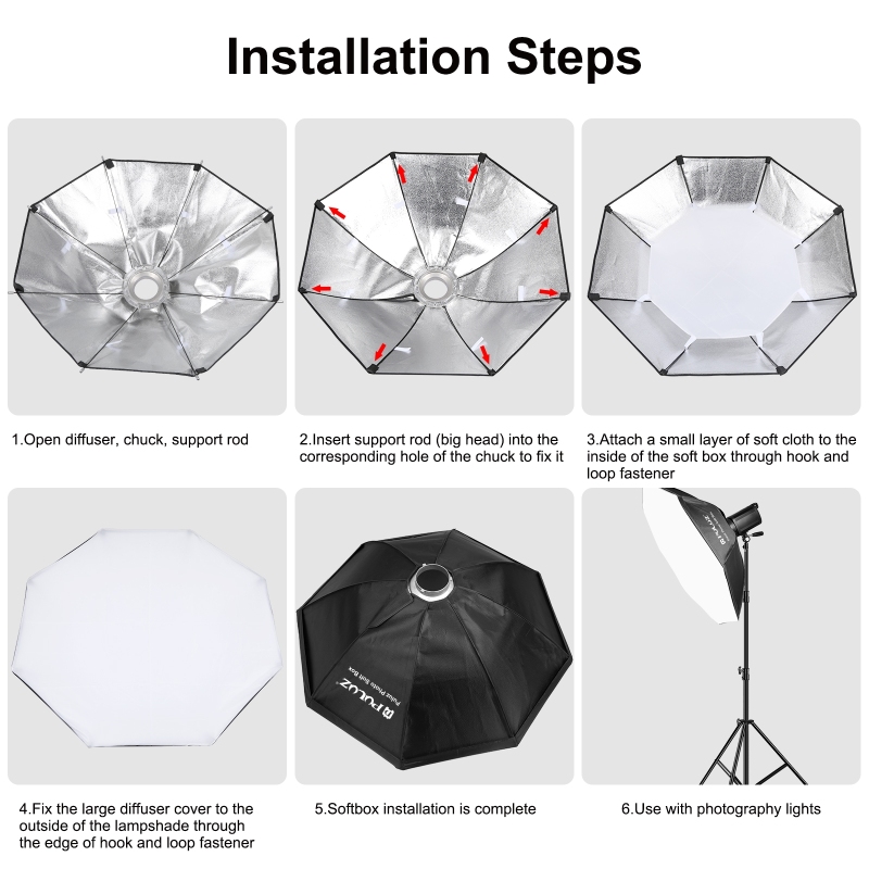 PULUZ 95cm Octagon Photography - Photography Lighting Softbox recension och pris