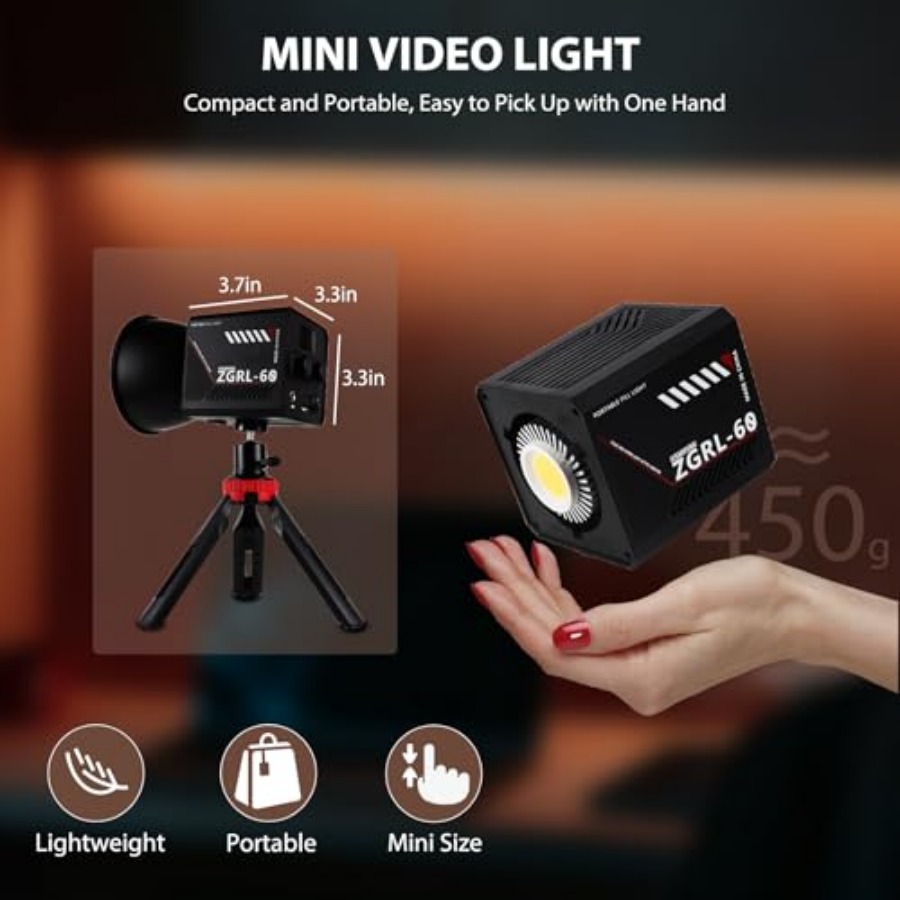 60W COB LED Video Light Handhe - Photography Lighting Portable recension och pris