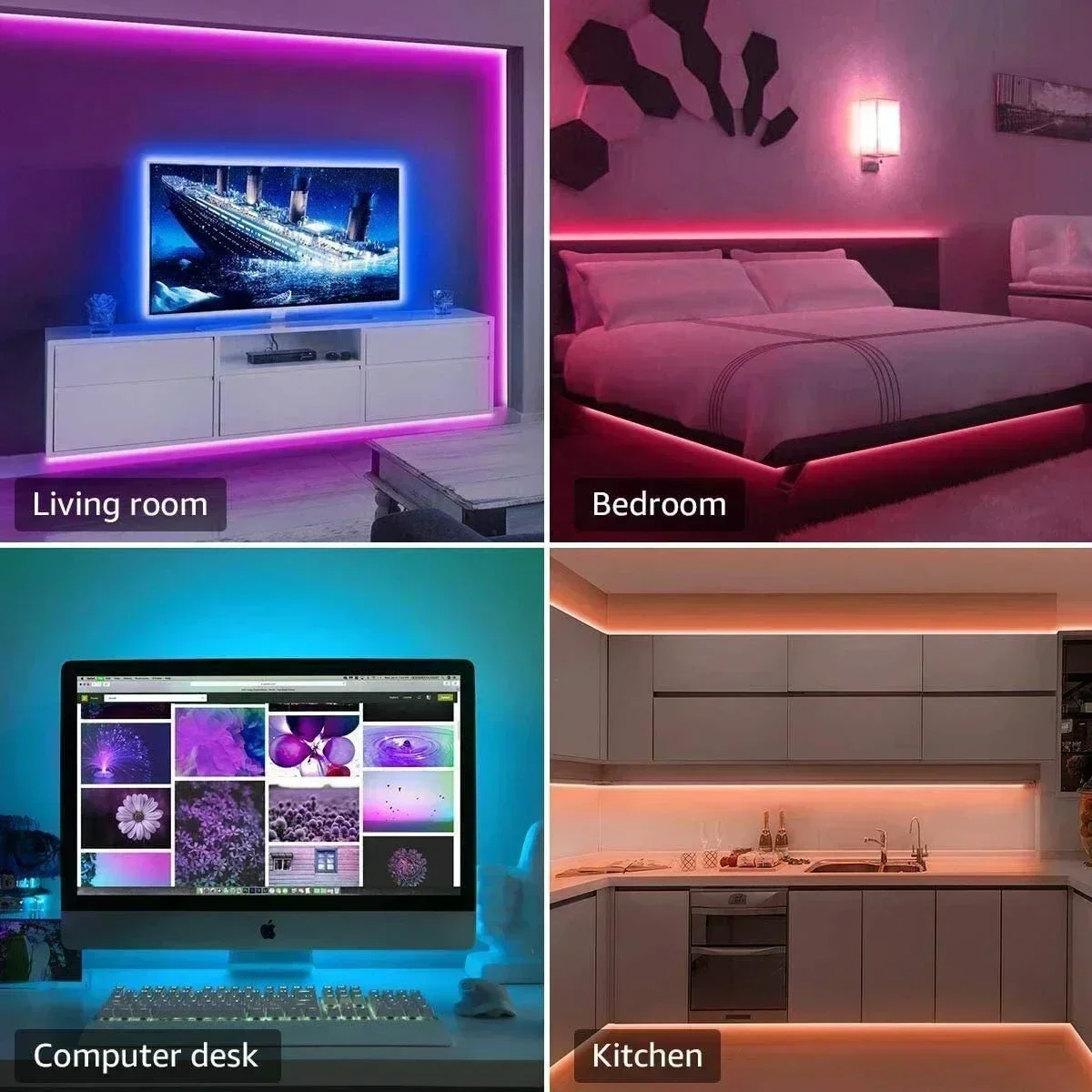 Smart RGB LED Gaming Light Str - Photography Lighting Game recension och pris