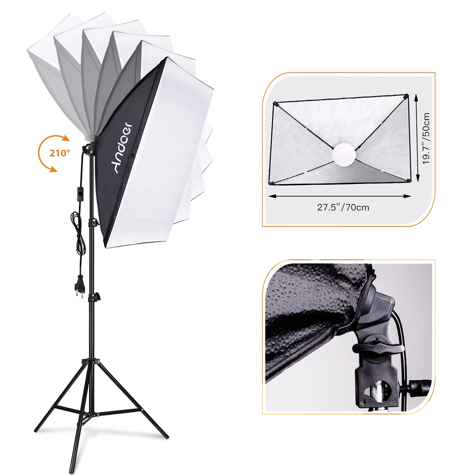 Andoer Studio Photography Ligh - Photography Lighting Softbox recension och pris