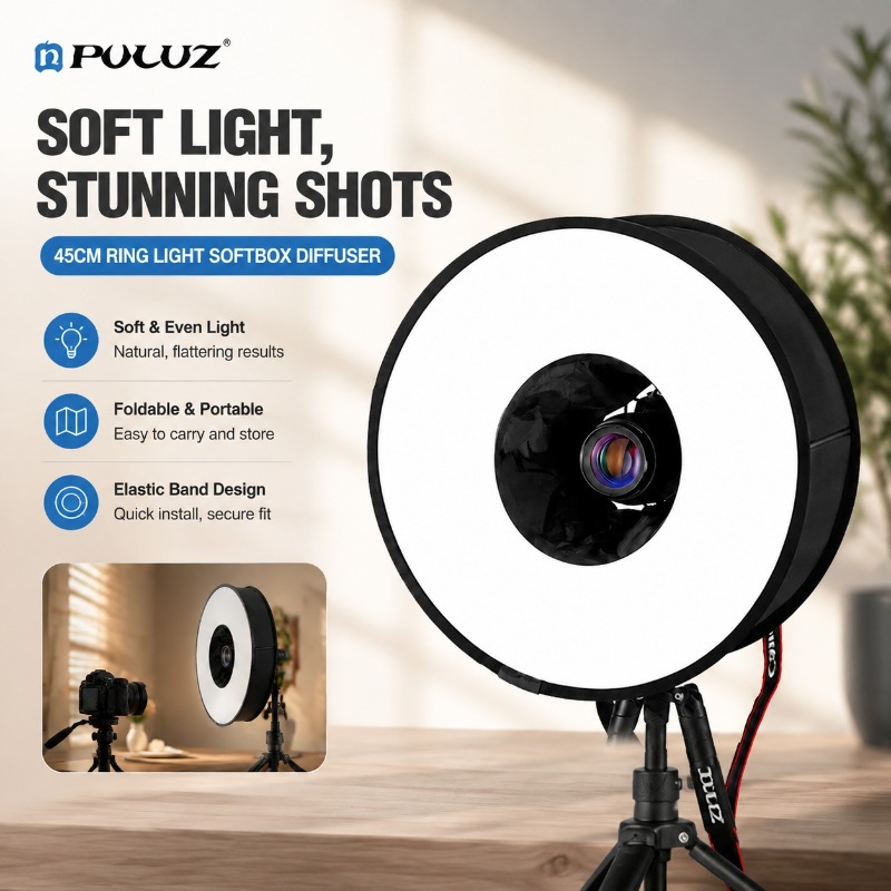 Foldable 45cm Ring‑flash Soft‑ - Photography Lighting Types recension och pris