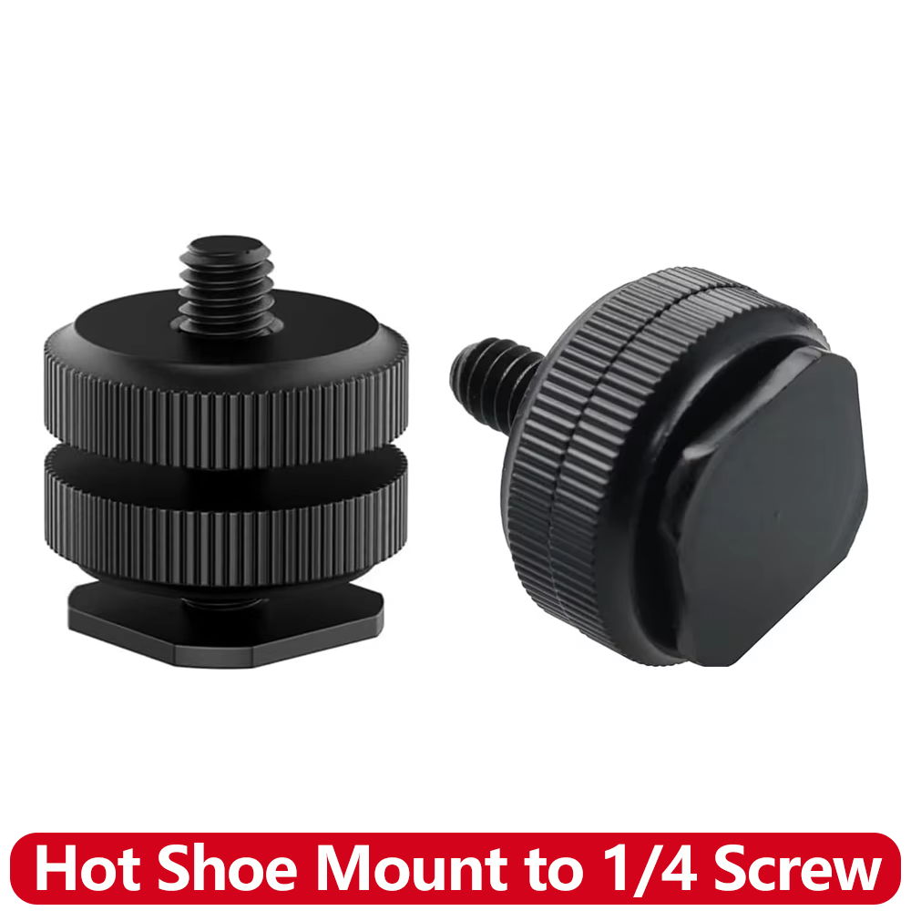 Aluminum Alloy Hot Shoe to 1/4 - Photography Video Lighting Kit recension och pris