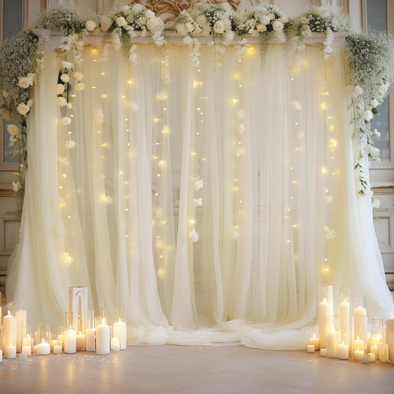 1 Pack Wedding Tulle Backdrop  - Photography Video Lighting Kit recension och pris