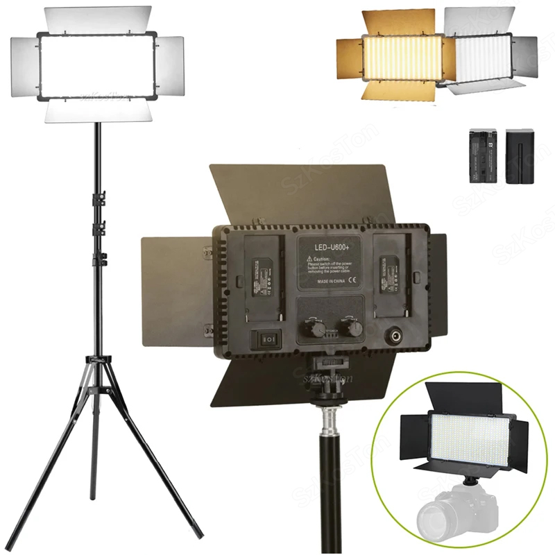 U800 U600 LED Photo Studio Vid - Photography Video Lighting Kit recension och pris